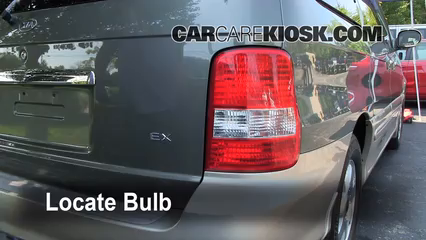 2003 Kia Sedona EX 3.5L V6 Lights Turn Signal - Rear (replace bulb)